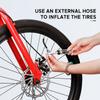 Mini pumpa na pneumatiky pro jízdní kola Přenosná hustilka pneumatik pro jízdní kola s držákem pro horské silniční kolo