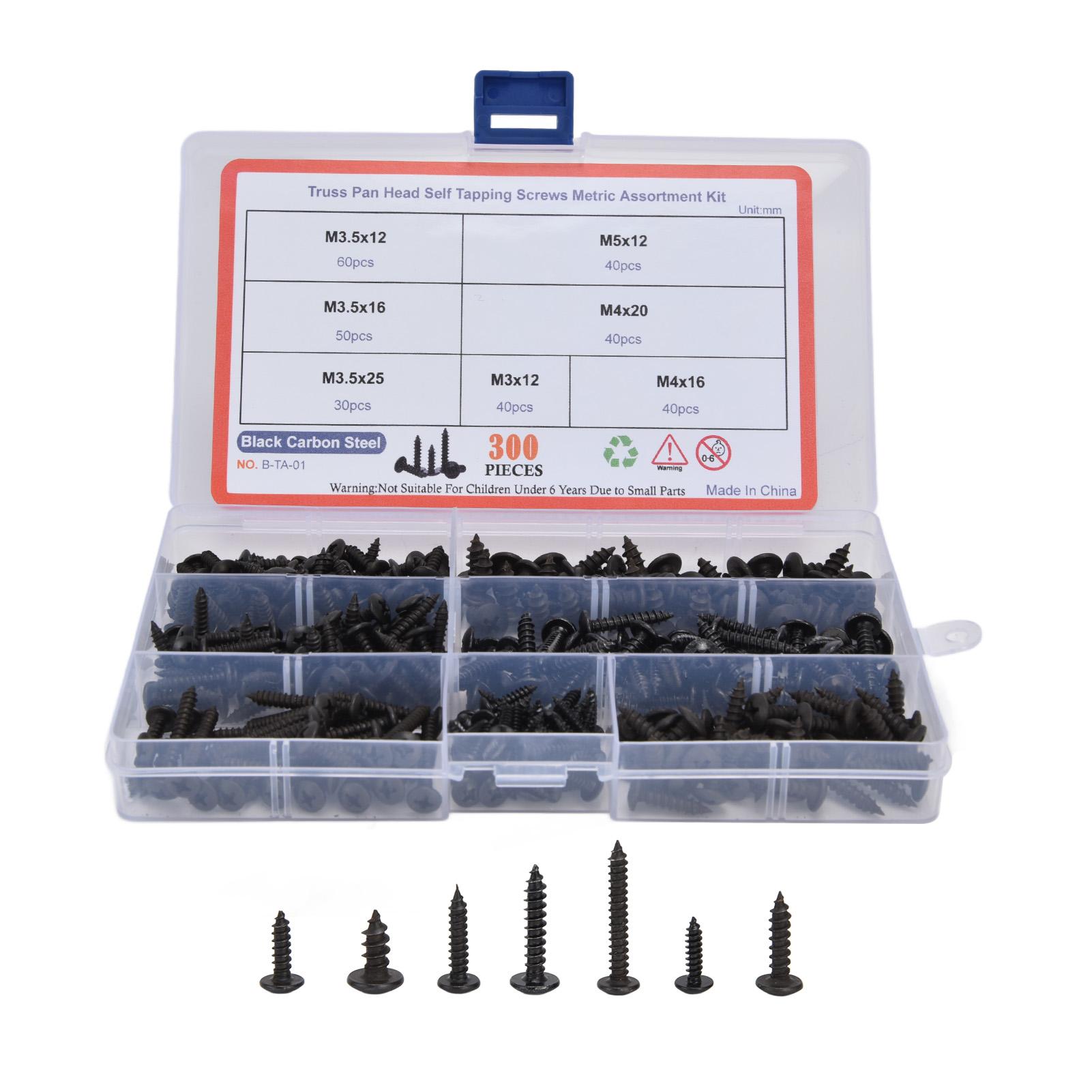 Stripper Pole 800pcs M2 Carbon Steel Countersunk Flat Head Self Tapping Gutter Guard