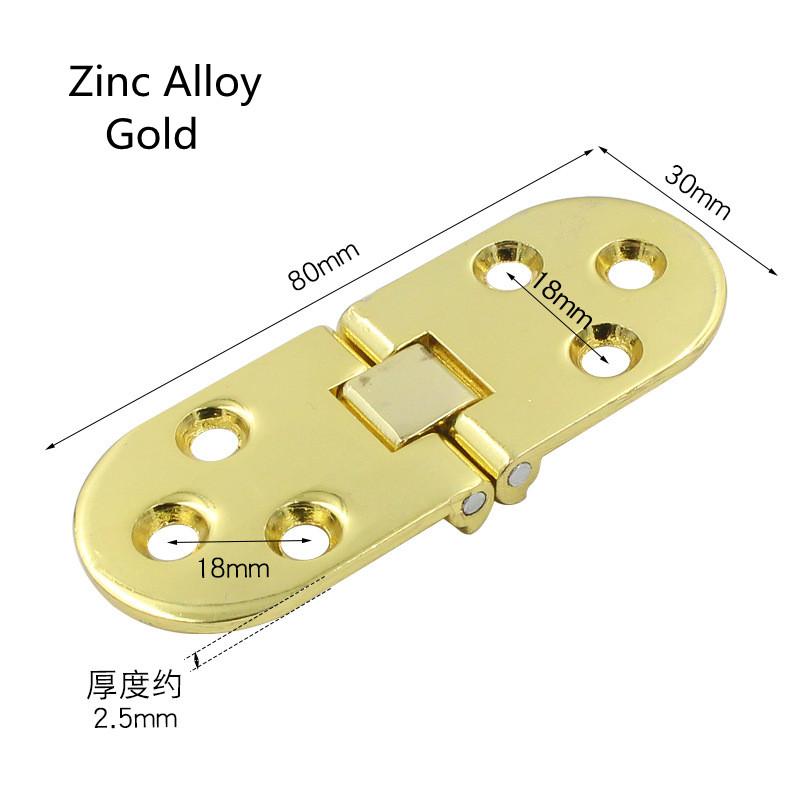 1PC Flush Hinges 180 Degree Cabinet Hinges Door Cupboard Semicircle Hinges Furniture Accessories Home Hardware