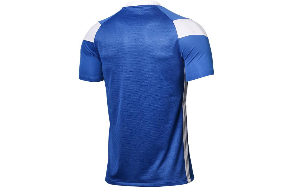 Nike T Shirts Men's Blue V Neck Moderate Straight Fit CW3826-463