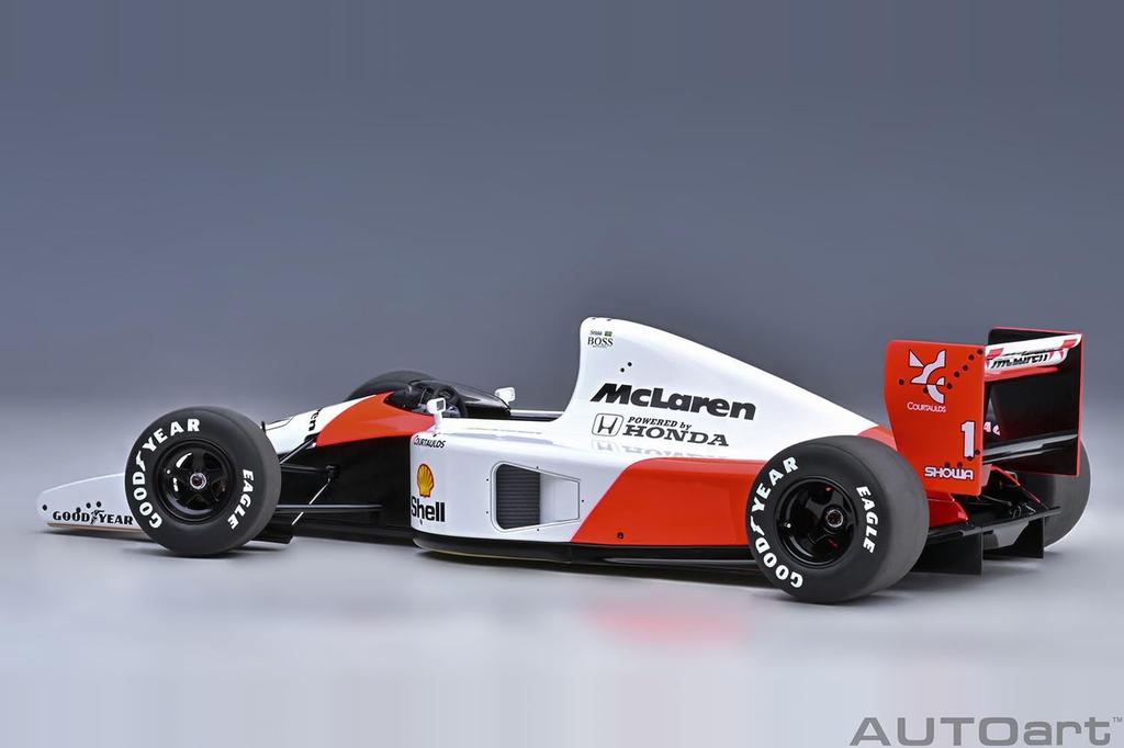 AUTOart Scale McLaren Honda Japanese Grand Prix 1991 Ayrton Senna logo 1/18 MP4/6 #1 (McLaren included)