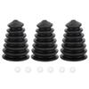3 Buc. Cauciuc Flexibil Durabil Acoperire Praf pentru Ciocan Rotopercutor Electric pentru Burghie 6mm16mm Negru