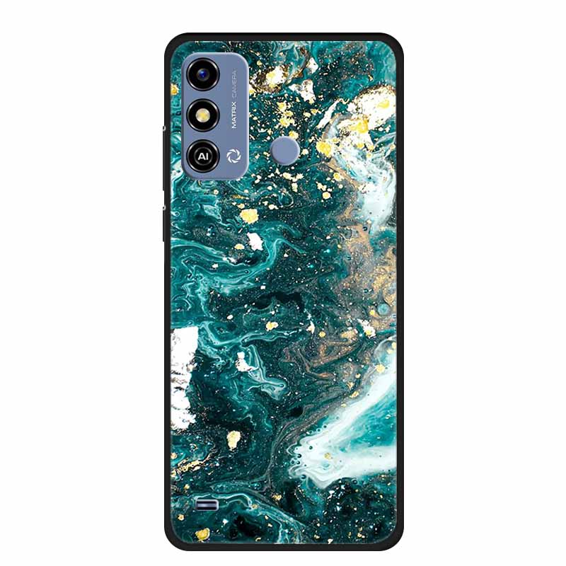Soft Silicone Cover For ZTE Blade A53 / A53Pro / A53Plus Case Marble TPU Black Protector Case for ZTE Blade A53 Plus Cover Funda