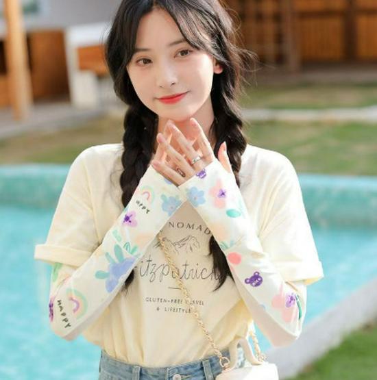 

Солнцезащитные ледяные рукава Женские летние модные перчатки с защитой от УФ-лучей