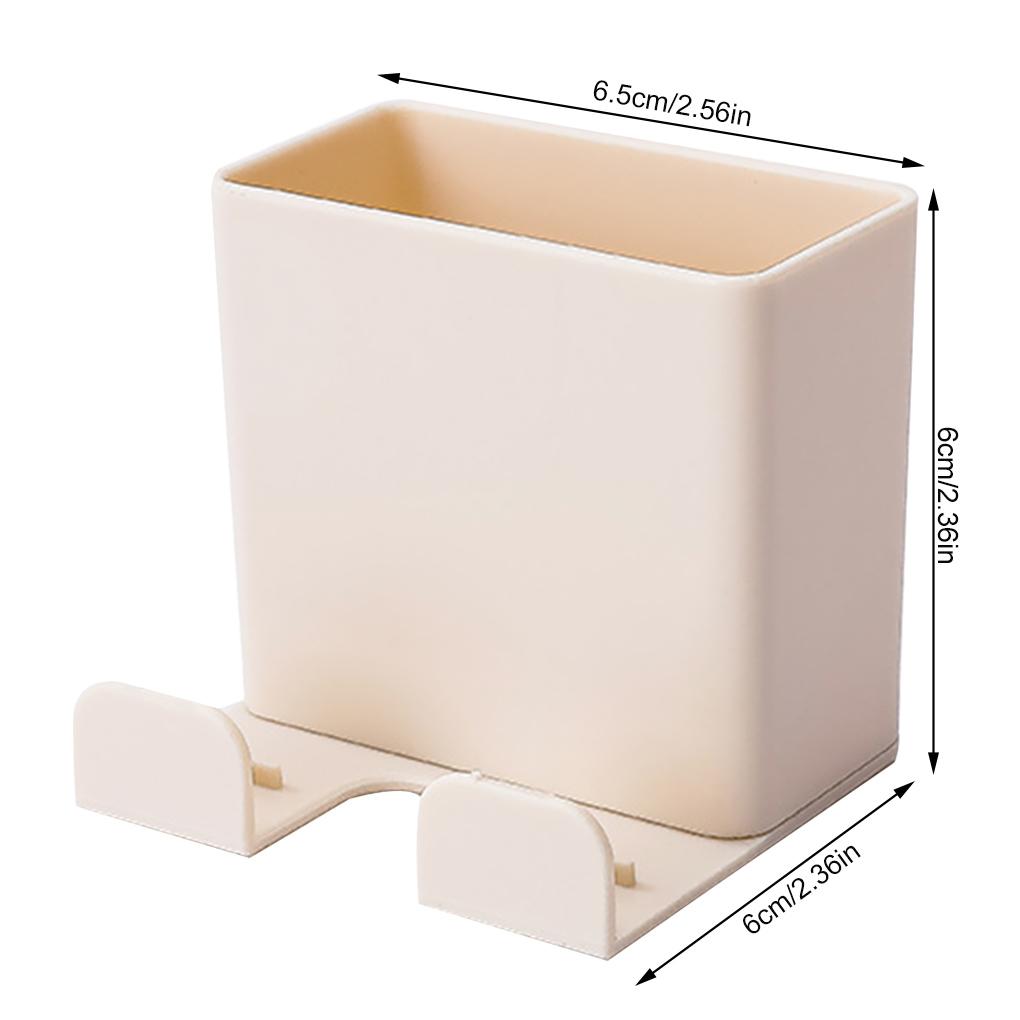 Wall Hanging Remote Controller Phone Bracket Storage Box No Hole Switch