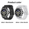 Rugged Sport Band For Samsung Galaxy Watch 8 40mm 44mm Strap Silicone Band with Stainless Steel Connector For Galaxy Watch 8 Classic 46mm