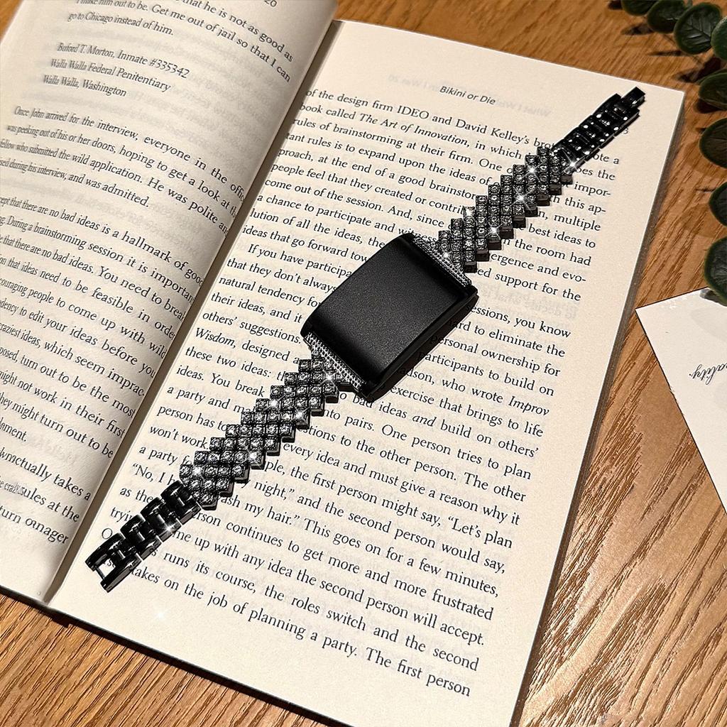 Bling Diamantarmband För Whoop4.0 Lyxigt Rostfritt Stålband För WHOOP Kvinnor Metall Smartklocka Ersättningsarmband Tillbehör