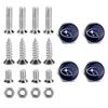Car Decoration License Plate Bolts Chrome Screws Nuts for Subaru WRX BRZ STI Legacy Forester Outback Impreza Badge Accessories PP111