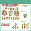 Mexican-inspired Party Supplies For Children's Halloween Party Decorate With Ghostly Cake Toppers Banners And Balloons