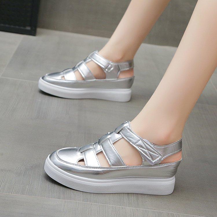 Fashion Women Sandals Summer 2025 New Wedges Heels Platform Sandals Women Hollow Out Gladiator Sandals Summer Thick Sole Shoes for Women