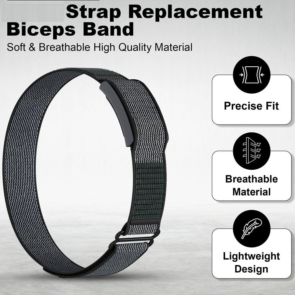 High Quality Nylon Sport Band 22mm Adjustable Bicep Band Loop Design Breathable Replacement Wristband for Amazfit Helio Strap