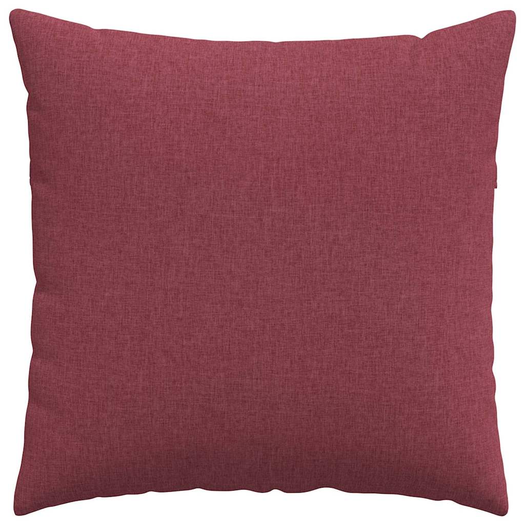Sofa Cushions 2 Pcs Burgundy 60 X 60 Cm Fabric