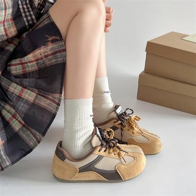 Chaussures d'entraînement américaines allemandes classiques rétro polyvalentes à plateforme pour femmes 2025 nouveau printemps et automne loisirs sports semelle souple Forrest Gump chaussures de skate