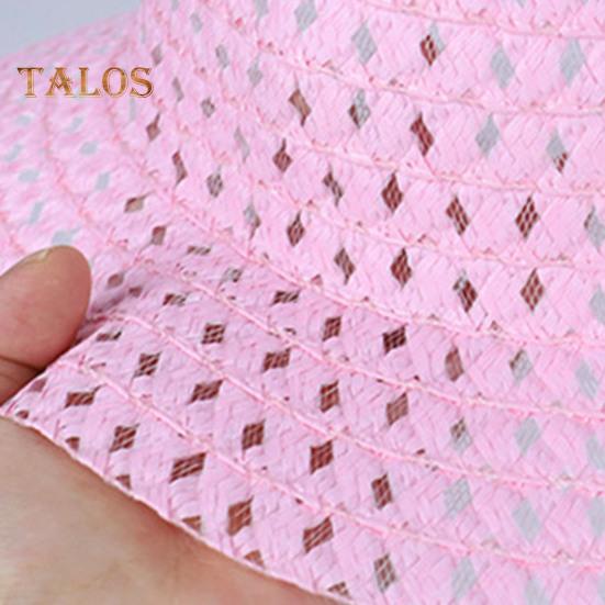 Easter Bonnet Straw Hat for Kids DIY Easter Straw Woven Hat Spring Party Summer Beach Accessory for Easter Party Fancy Dress Supplies