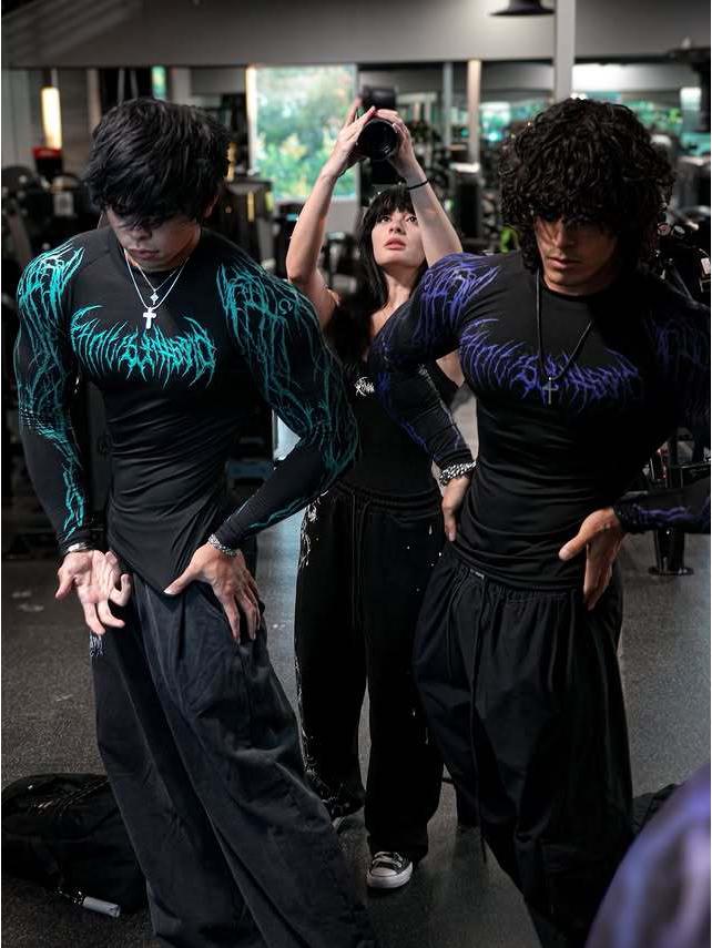 Breathedivinity 2025 Venom Fitness Schnelltrocknendes Unisex Langarm Kompressionsshirt