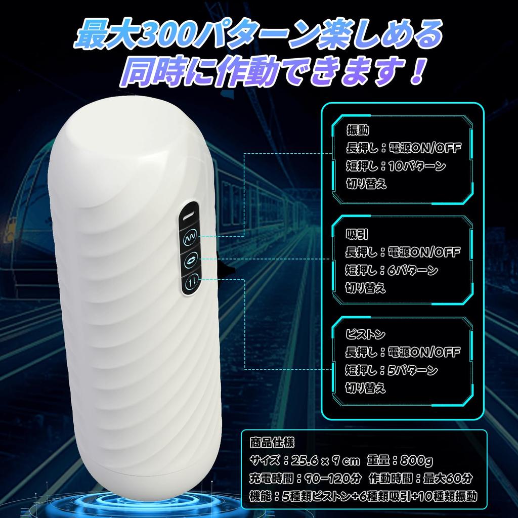 Elektrisches Onahole Onahole Hauptlinie Hochgeschwindigkeitsvergnügen 360 Mal pro Minute Hochgeschwindigkeitspiston Onahole Beliebt 5 Arten von Piston 6 Arten von Saugung 10