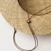 Children's spring and summer new dome wide-brimmed cassava straw hat, outdoor tourism beach sunshade big edge straw hat