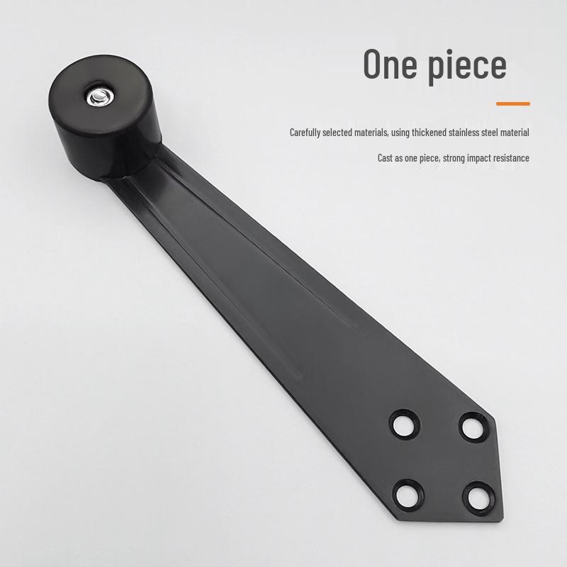 304 Stainless Steel 90° Door Stopper for Bathroom & Wooden Doors - Anti-Collision Buffer