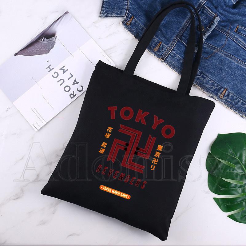 Tokyo Revengers Hanagaki Takemichi Ken Ryuguji Haori Kimono Women Shopping Canvas Bag Tote Eco Harajuku Shopper Shoulder Bags