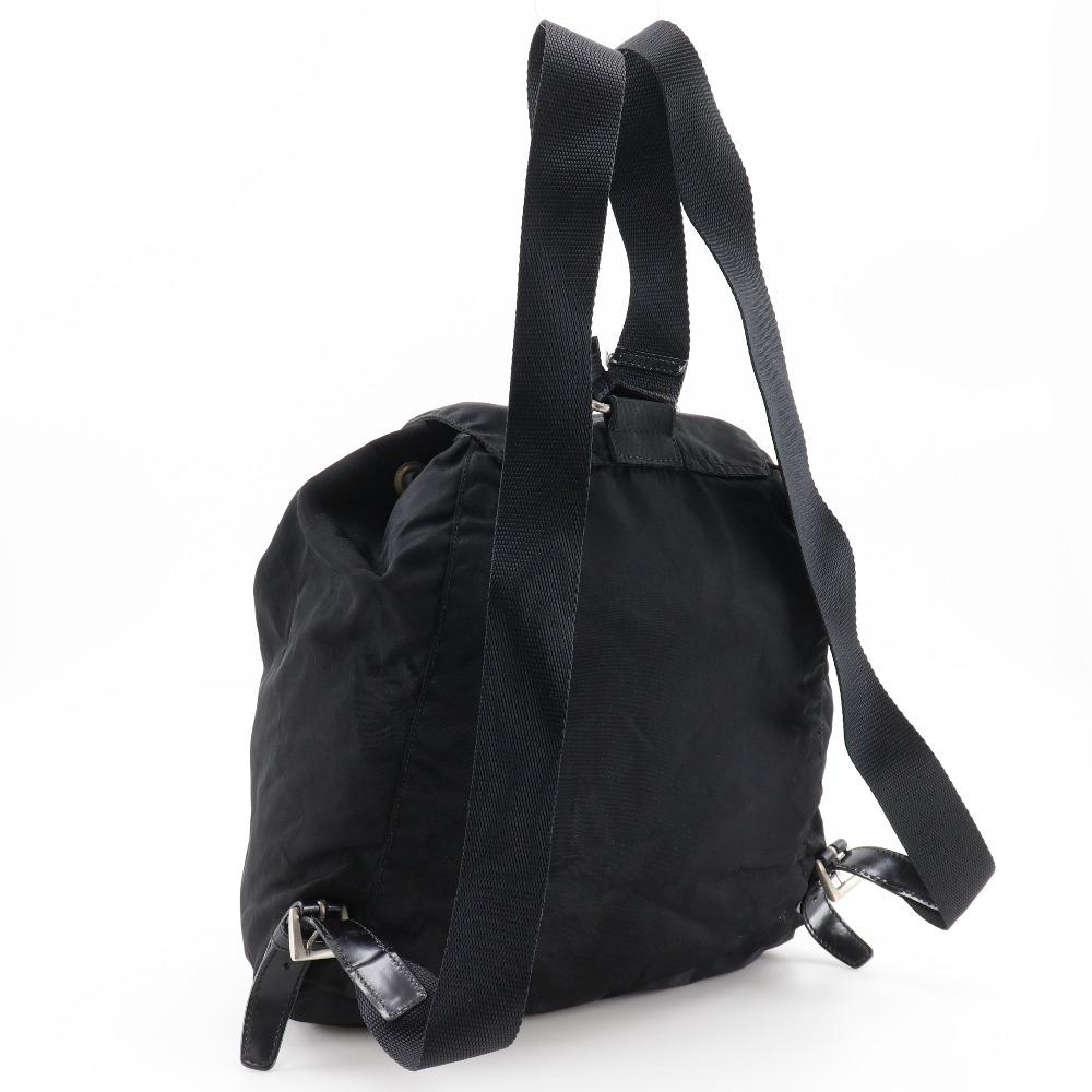 Prada Backpack Daypack Black Nylon Women Used