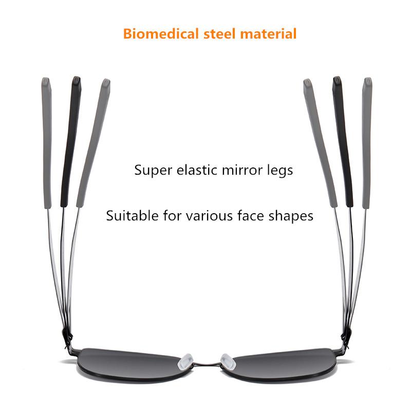 AMG20 Germany Design Sunglasses Men Ultralight Stainless Biological Steel Classic Sunglass Women Outdoor Driving Sun Glasses