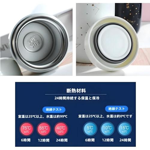 YIHFBB Mini 200ml Termoska Nerezový Cestovní Hrnek s Víčkem, Odolný proti Rozlití, Lehký, Snadno se Čistí, Mini Roztomilý Vakuově Izolovaný Hrnek s Hvězdnou Oblohou