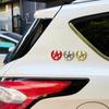 1Pc Five-pointed Star Car Sticker Logo Emblem Badge Car Sticker For Universal Motorcycle Decorative Accessories Car Styling