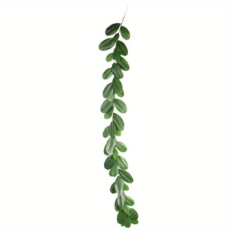 

1 шт. Имитация листа магнолии, настенное подвесное украшение из декоративного ротанга для открытого двора, патио, сада, травы, дома, подвесное украшение на дверь, настенное украшение