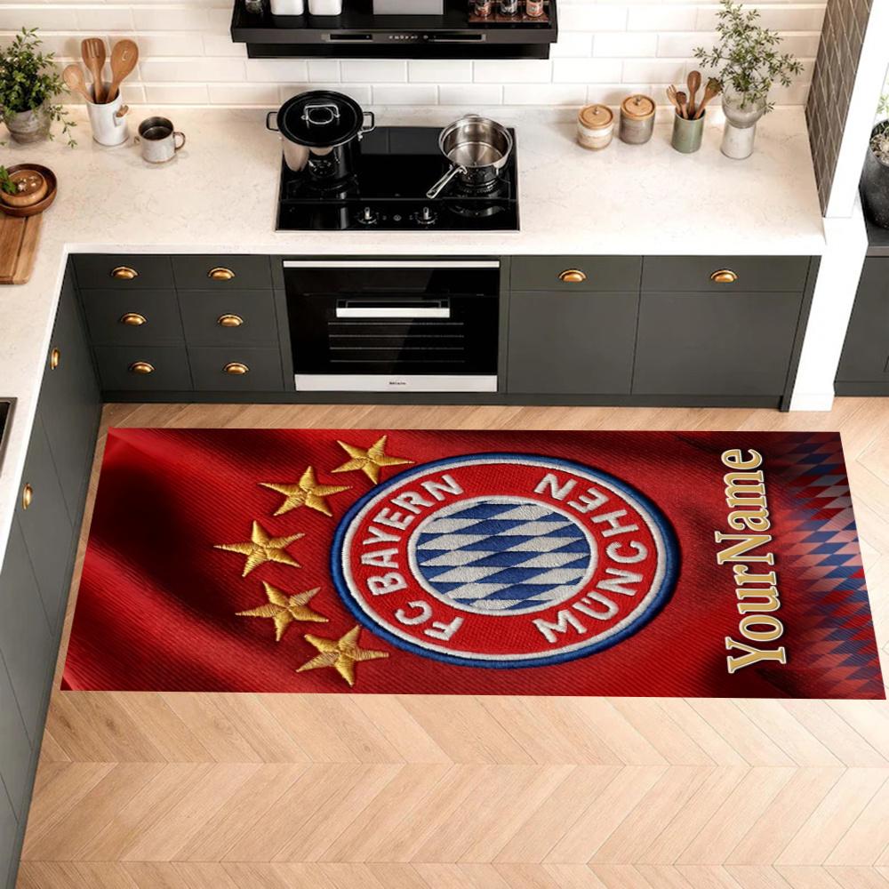 Bayern Munich Customize Your Name Kitchen Rug Runner Rug Laundry Mat Hallway Entryway The Best Gift Choice
