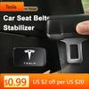 Car Sticker Tesla Magnetic Car Seat Belt Anchor Holder Stabilizer Accessories For Tesla Model 3 S X Y Roadster 2021 Cybertruck J