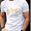 T-shirt Stampata con Nuovo Motivo Estivo Adatta Sia a Uomini Che a Donne Realizzata in Puro Cotone T-shirt alla Moda e Versatile