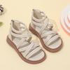 Mädchen Sandalen mit weicher Sohle und Reißverschluss hinten Bequeme Outdoor-Kleidung Leichtes flexibles Riemendesign Geeignet für Strand und Freizeit