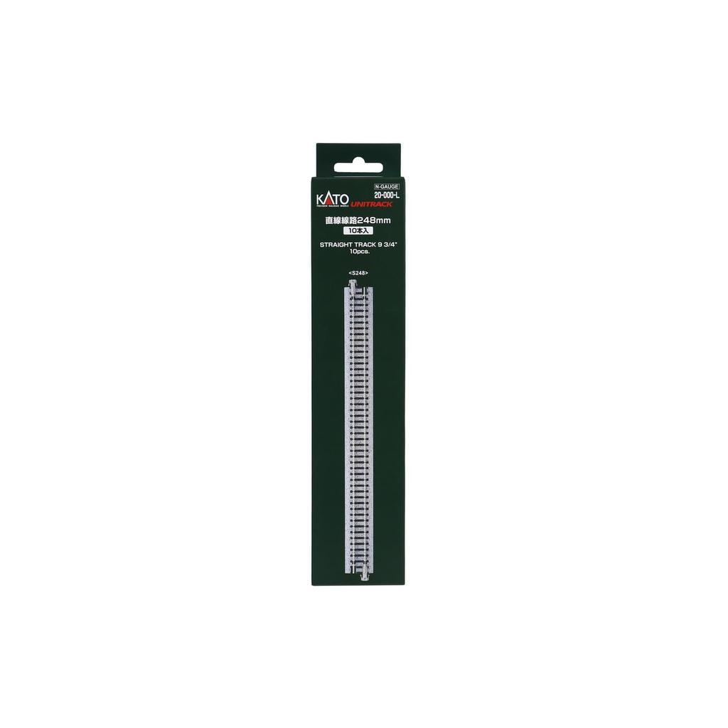 KATO N Gauge Straight Track 248mm 10pcs 20-000-L Model Train Railway Accessories
