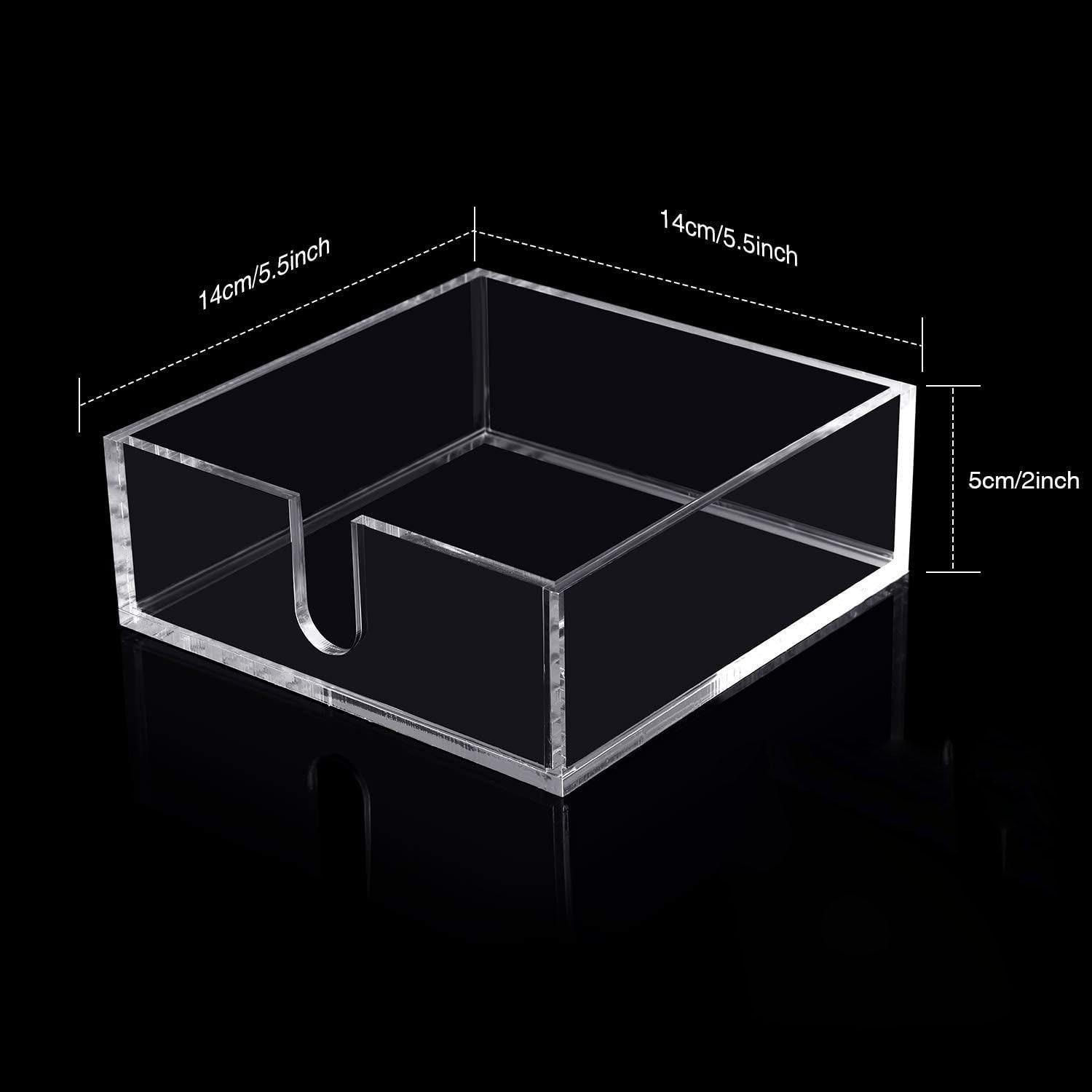 

1 шт. квадратный акриловый держатель для салфеток прозрачный настольный ящик для салфеток для дома ресторана обеденного декора и хранения