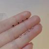 Trendy Mini Rhinestones Stud Earrings for Women Girls Daily Jewelry Cute Round Geometry Small Earrings Accessories