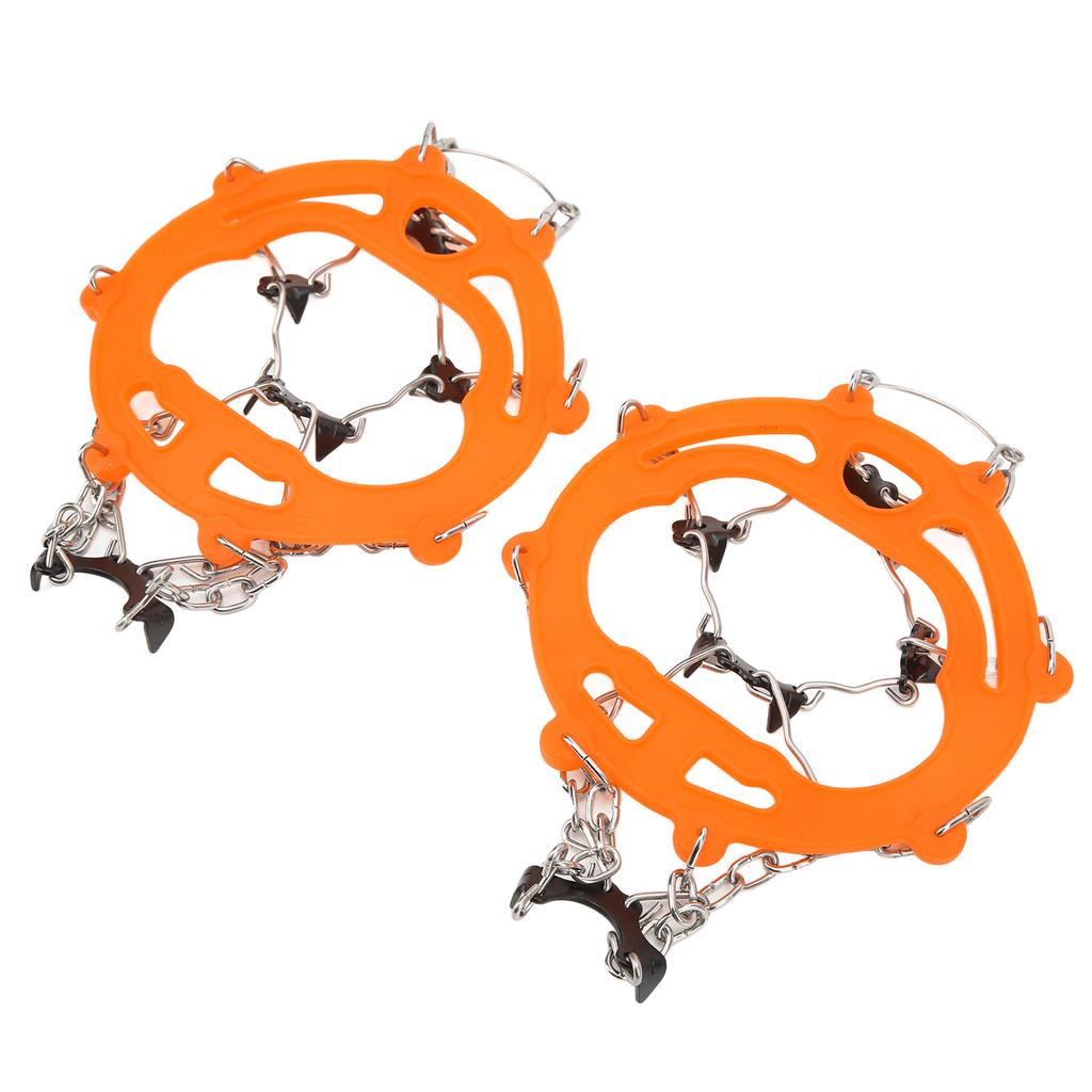 2 szt. Raki lodowe antypoślizgowe nakładki na buty raki śnieżne z 8 kolcami do wędrówek pieszych