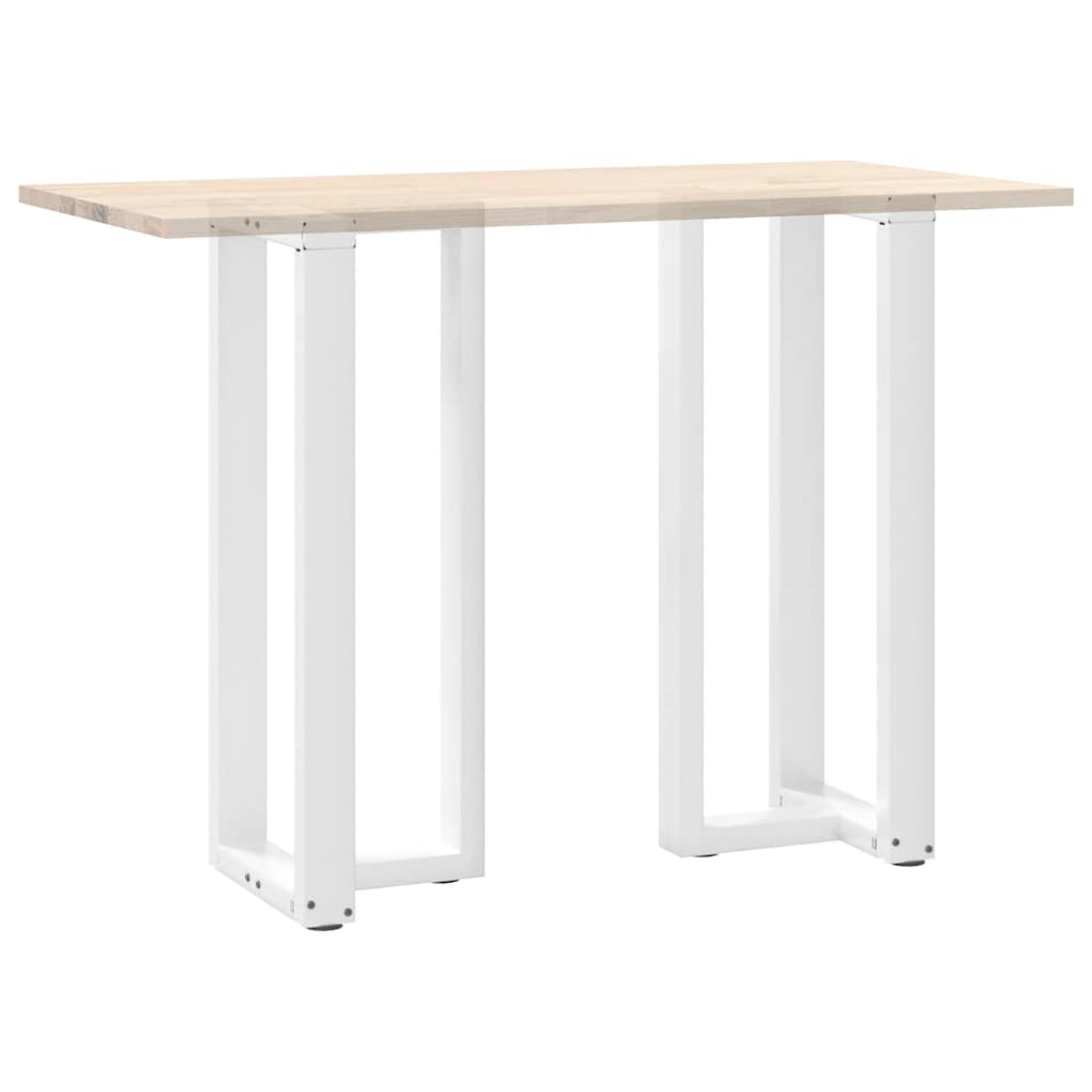 Vidaxl Nogi Do Stołu Barowego, 2 Szt., Białe, 40X35X(100-101) Cm, Stal
