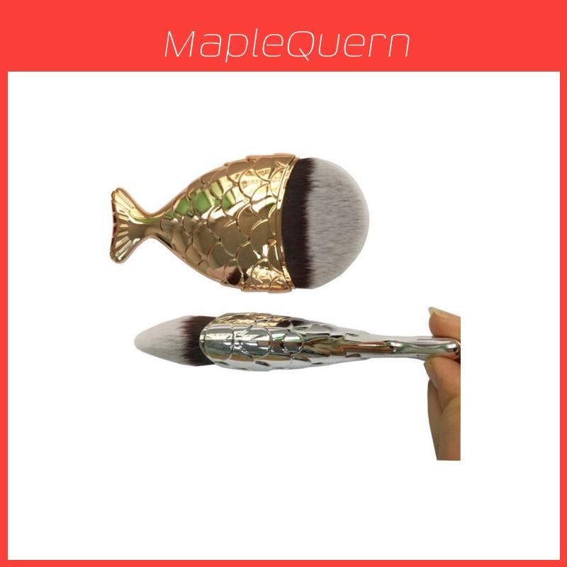 Exquisite Professional Mermaid Makeup Brushes Set With Luxurious Foundation And Powder Brush