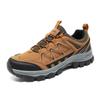 Fashion Brown New High Quality Men Hiking Shoes Durable Leather Climbing Shoes Outdoor Walking Sneakers Rubber Sole Factory Outlet