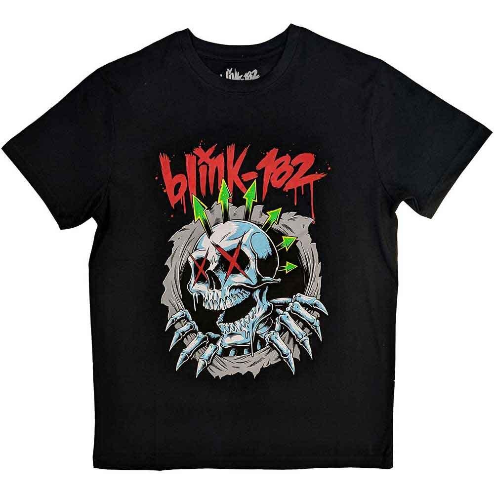 Blink-182 Six Arrow Skull T-Shirt Black New M