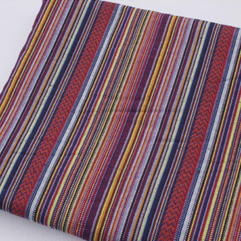 100x150cm Ethnic Style Cotton Linen Fabric Textile Patchwork Sofa Cover Pillow Hotel Bar Tablecloth Curtain Decor Craft