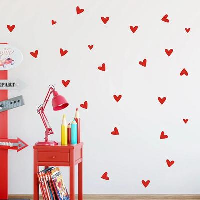 22 adet/set Küçük Aşk Kalbi Ev Dekoru Duvar Çıkartması Çıkartma Yatak Odası Vinil Sanat Duvar Resmi Ev Dekorasyonu Çıkartmaları Çıkarılabilir Poster
