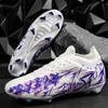 Soccer Footwear For Male Airy Outside Anti-Skid Athletic Five-A-Side Football Footwear Big Size Soccer Tournament Footwear For Teen
