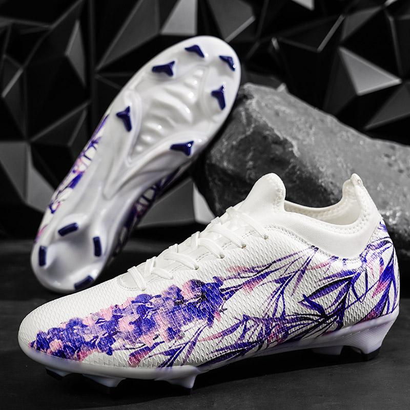 Soccer Footwear For Male Airy Outside Anti-Skid Athletic Five-A-Side Football Footwear Big Size Soccer Tournament Footwear For Teen