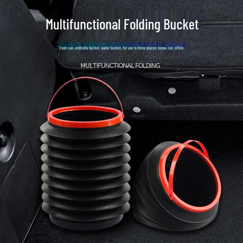 ZGC Car D Foldable Multifunctional 4L Storage Box & Umbrella Holder