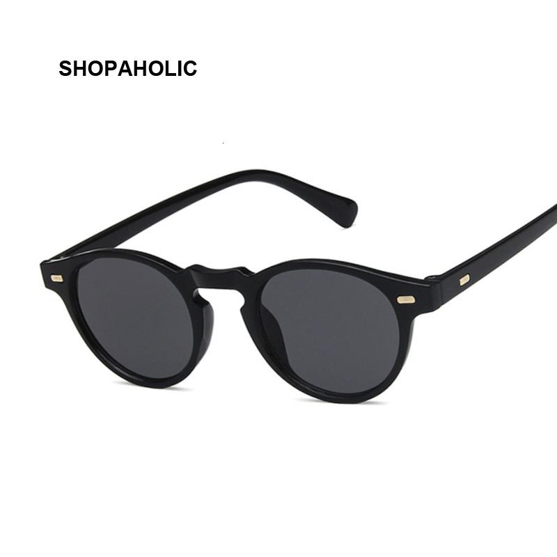 Fashion Round Cat Eye Sunglasses Retro Man Brand Design Woman Shades Sun Glasses Male Female UV400