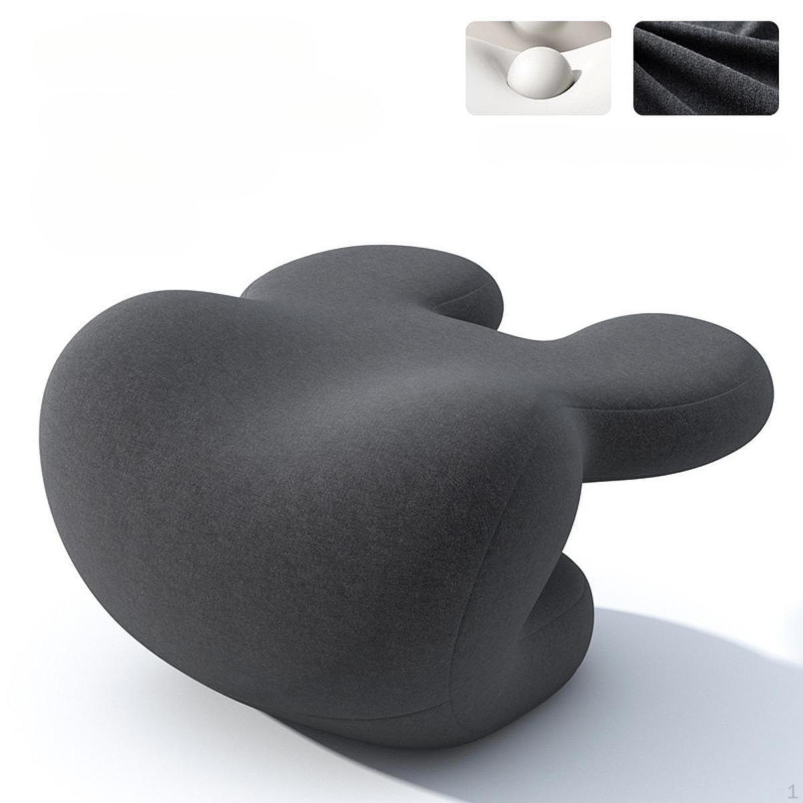 

Подушка для сна, подголовник, обеденный перерыв, моющаяся, удобная подставка для шеи в офисе темно-серого