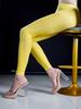 Sexy Damen Bleistifthose Öl Glänzend Hoch Elastisch Glatte Hose Durchsichtig Yoga Strumpfhose Hose Sexy Tanzbekleidung