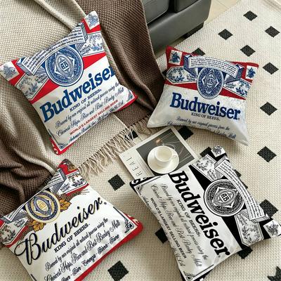 King Of Beer BBudweiser Cm Cushion Cover Pillow Cover Decor Pillowcase Home Pillowcase for Couch Pillow