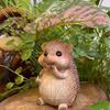 Cute Garden Hedgehog Statue Weatherproof Small Hedgehog Sculpture  Patio Decor